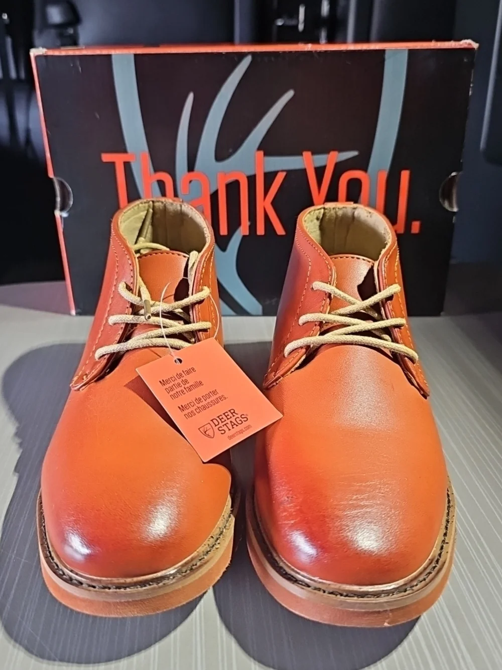 Deer Stags Boys Ballard Luggage‎ HTEC Chukka Dress Boots Boys 1M NEW In Box